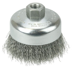 Weiler 14016 Crimped Wire Cup Brush 4 Inches 5/8-11 UNC Nut