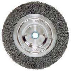 Weiler 36064 Crimped Wire Wheel Brush 5 Inch Diameter 5/8 to 1/2 Inch Arbor