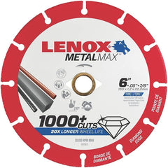 Lenox 1972923 MetalMax Diamond Cutting Wheel 6 Inches for Metal Cutting