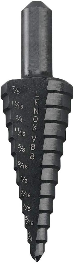 Lenox 30908VB8 Vari-Bit Step Drill Bit 3/16-7/8 inches 12 Steps