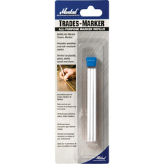 Markal 96042 Trades Marker Refill Pack White 6 Refills