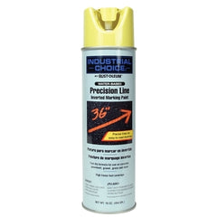 Rust-Oleum 203034 Industrial Choice M1600/M1800 System Precision-Line Inverted Marking Paint Hi Visibility Yellow 17 oz