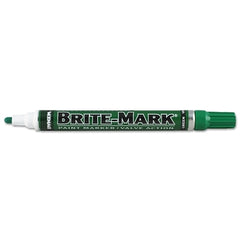 DYKEM 84007 BRITE-MARK Green Medium Tip Marker