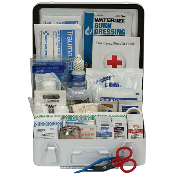 First Aid Only 90564 First Aid Kit 50-Person ANSI A+ Weatherproof Metal Case