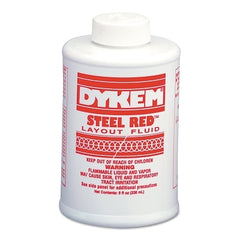 Dykem 80496 Layout Fluid 8 oz Brush-In-Cap Red