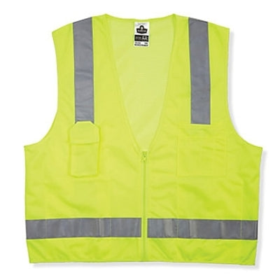 Ergodyne 24025 GloWear 8249Z Class 2 Economy Surveyors Vest L/XL Lime