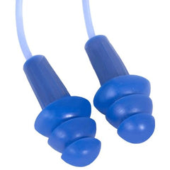 Jackson Safety 13822 H20 Metal Detectable Reusable Earplugs - Corded, Plastic, Blue