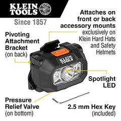 Klein Tools 60156 Intrinsically Safe LED IP67 Headlamp for Hazardous Areas