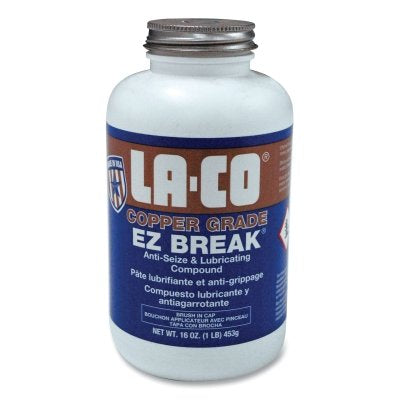 La-Co 8907 EZ Break Copper-Grade Anti-Seize Compound 16 oz Brush-N-Can Jar