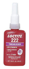 Loctite 231125 222 Threadlocker Low Strength Small Screw 10 mL Purple