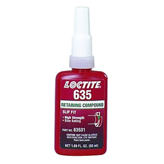 Loctite 135516 635 Retaining Compound High Strength Slow Cure 50 mL Bottle Green 4,000 psi