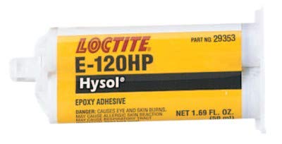 Loctite 237128 E-120HP Hysol Epoxy Adhesive Ultra Strength 50 mL Dual Cartridge Amber