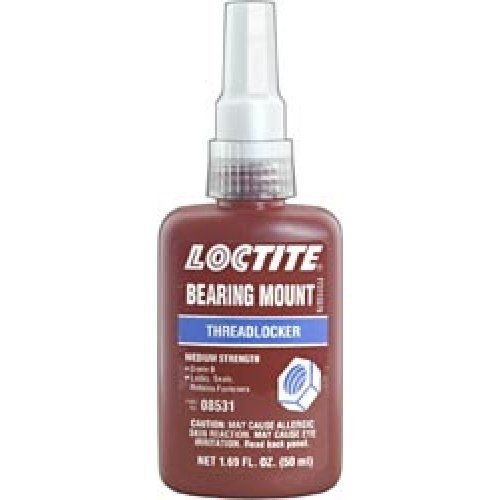 Loctite 199013 Bearing Mount Grade B Retaining Compound Threadlocker 50 ml Bottle Yellow