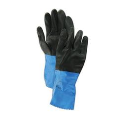 MAPA Professional 334949 Unisex Adult Chemical Resistant Safety Gloves Black/Blue X-Large US