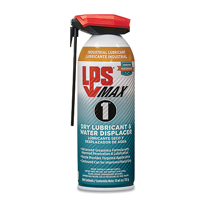 LPS 90116 Max 1 Dry Lubricant and Water Displacer 11 wt oz Aerosol Can with Straw Actuator