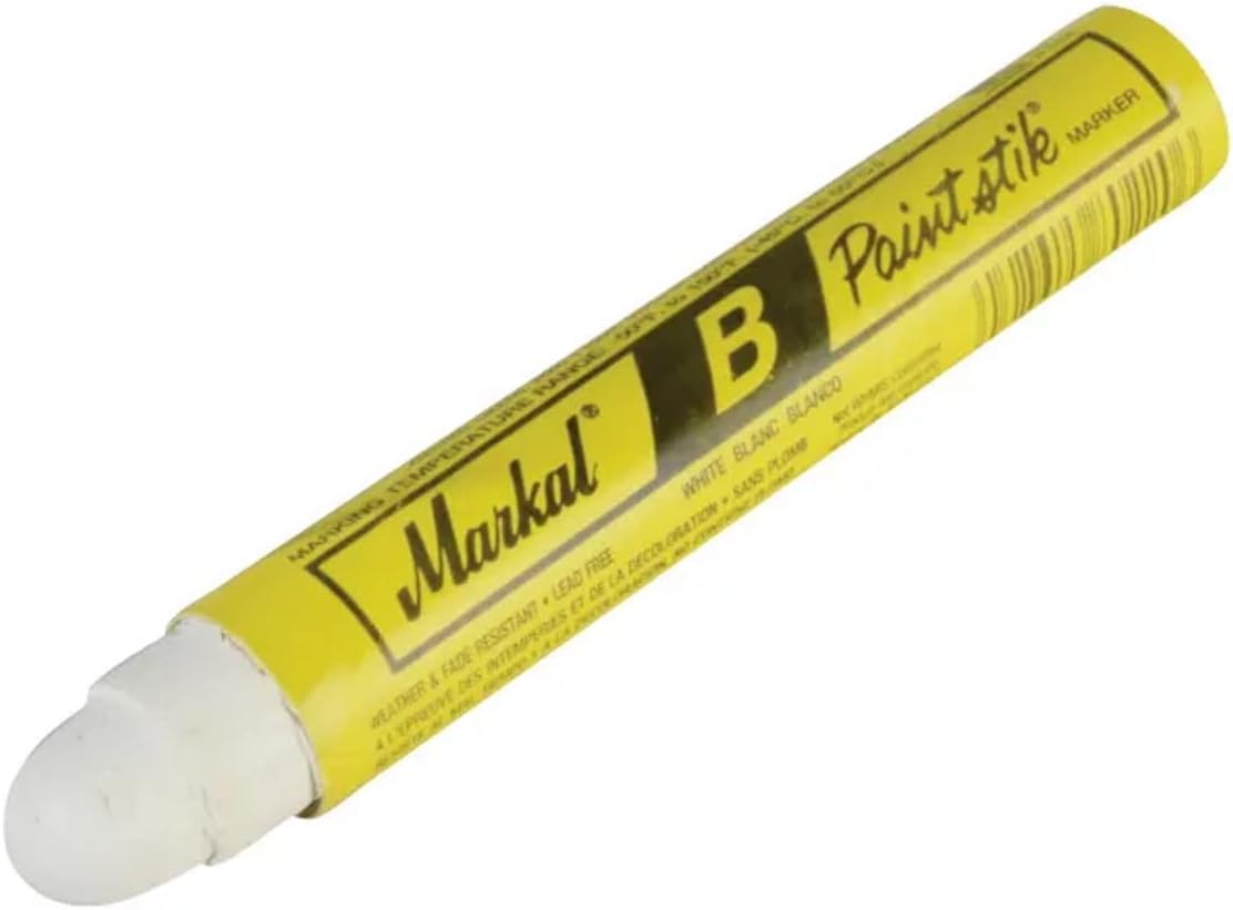 Markal 80220 Paintstik Solid Paint Marker White 12 Pack