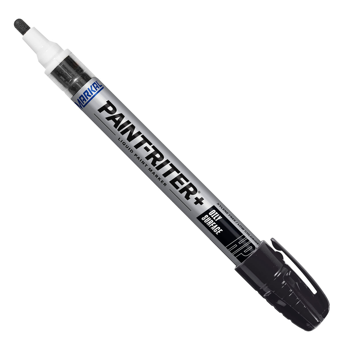 Markal 96963 Paint-Riter+ Oily Surface Liquid Paint Marker Black 1/8 in Bullet Tip Pack of 12