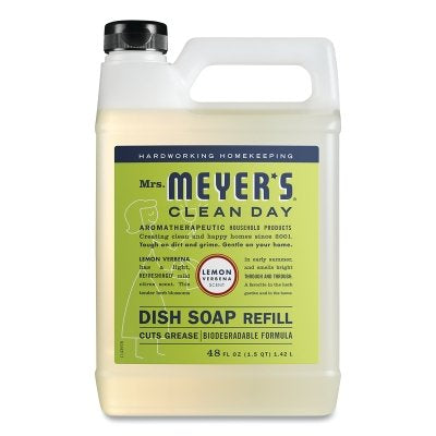 SC Johnson Professional 347544 Mrs. Meyer's Clean Day Dish Soap Refill Lemon Verbena 48 fl oz