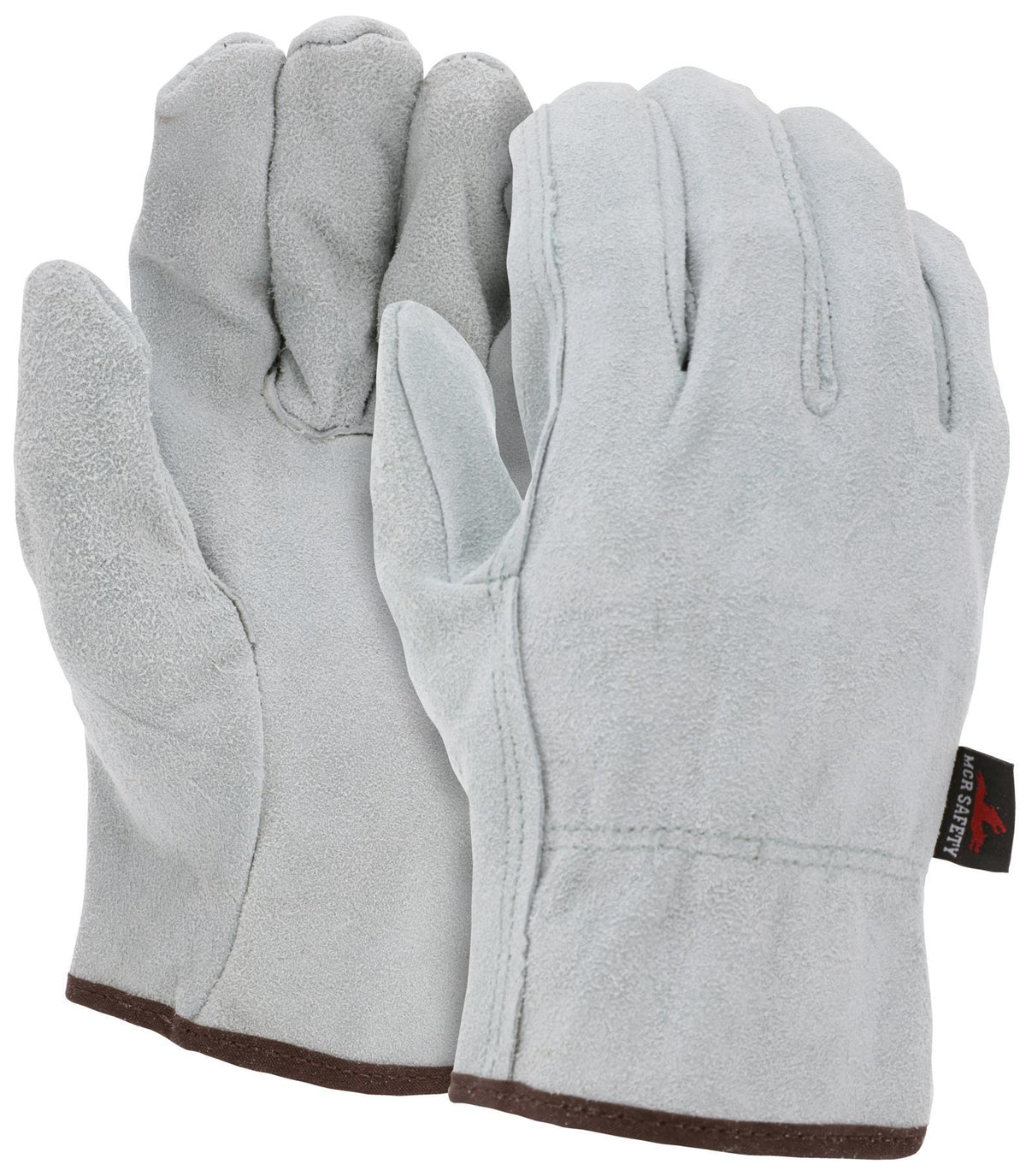 MCR Safety 3100L Premium Grade General Purpose Gloves Large Gray Unlined Cowhide Leather