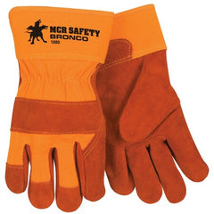 MCR Safety 1680 Premium Side Split Cow Gloves Large