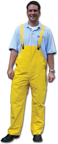 MCR Safety 200BPXL Classic PVC Polyester Bib Pants Yellow XL