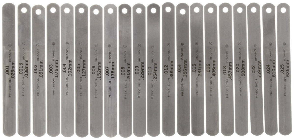 Precision Brand 19740 Poc-Kit Feeler Gage Assortment 5 Length 20 Blades