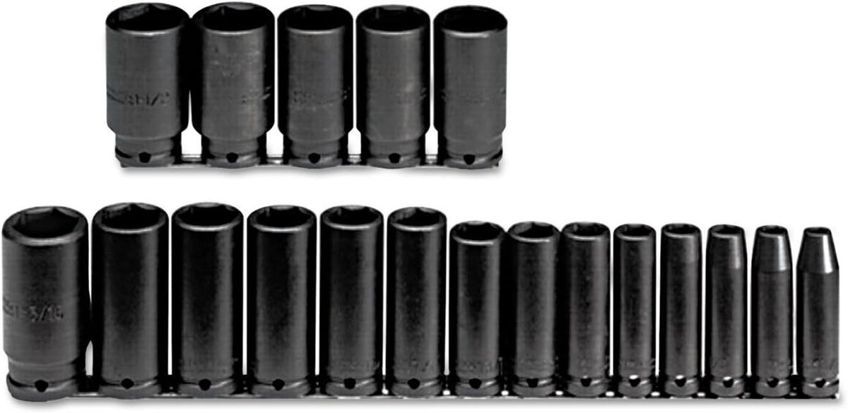 Proto J74116 Impact Socket Set 1/2 In Dr 19 pc