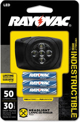 Rayovac DIYHL3AAA-BXTB LED Headlamp 50 Lumens Durable and Bright