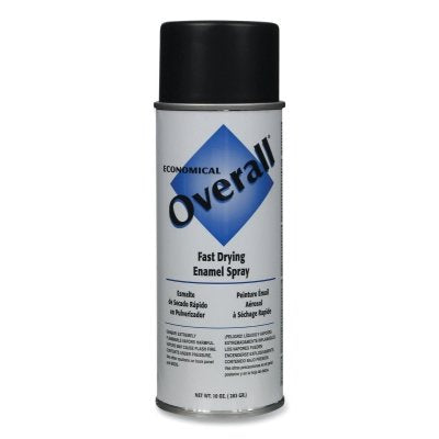 Rust-Oleum V2404830V Flat Black Overall Economical Enamel Aerosol, 10 oz, Aerosol Can