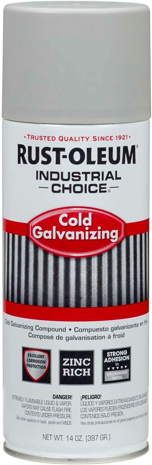 Rust-Oleum 1685830 Industrial Choice 1600 System Galvanizing Compound Cold 14 Ounce Pack of 6