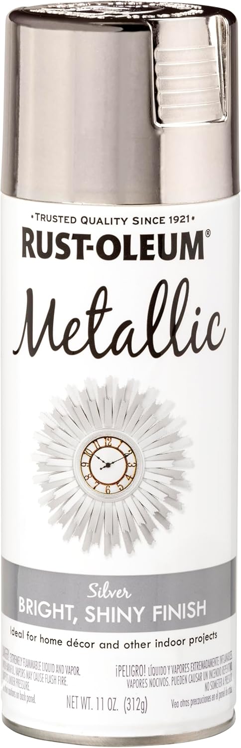 Rust-Oleum 340648 Specialty Metallic Spray Paint 11 Ounce Silver