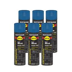 Rust-Oleum 209718 V2100 System Farm Equipment Spray Paint 20-Ounce Ford Blue 6-Pack