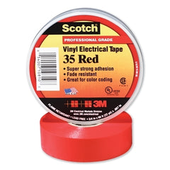 3M 7000132636 Vinyl Electrical Color Coding Tape 35 1/2 inch x 20 ft Red