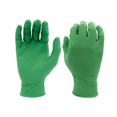 SHOWA 6110PFS Biodegradable Nitrile Powder-Free Disposable Safety Glove 4 mil Thick 9.5 Inches Small 100 Pack