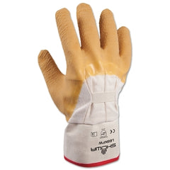 Showa 66NFW-10 Original Nitty Gritty Palm-Coated Rubber Gloves Large Yellow