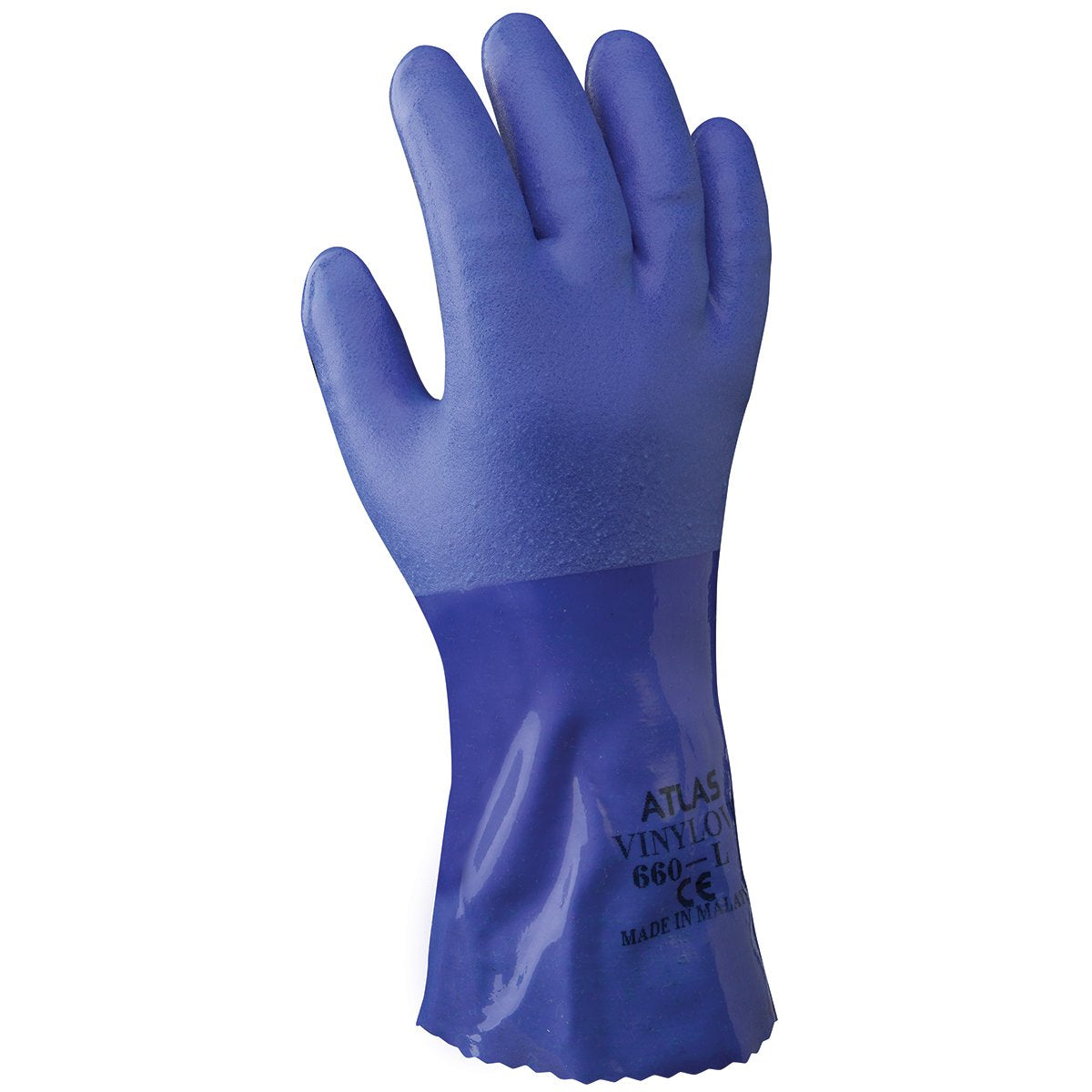 SHOWA 660XL-10 Gloves Chemical Resistant X-Large PVC 12 Inch