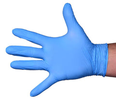 Showa 6005PFM Disposable Nitrile Gloves Medium Blue PK100