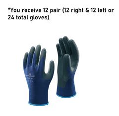 Showa 380M-07 Unisex Adult Work Gloves Blue Medium US