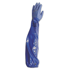 SHOWA NSK26-11 Chemical Protection Nitrile Coated Glove, X-Large, Blue, 26 Inches