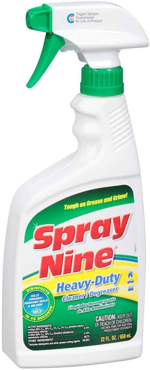 Spray Nine 26825 Heavy Duty Multi-Purpose Cleaner, Degreaser and Disinfectant - 22 oz