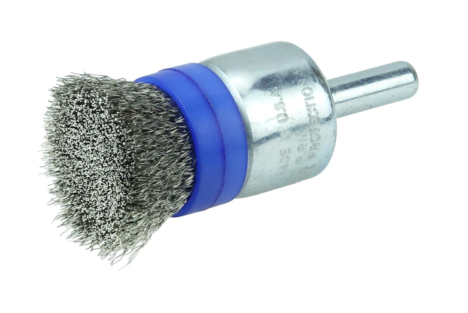 Weiler 11112 Banded Crimped Wire End Brush 3/4 in Diameter 0.006 in Wire