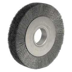 Weiler 3590 Wide-Face Crimped Wire Wheel 8 in Dia x 1.5 in W 4,000 RPM