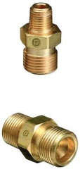 Western Enterprises B-53 Male NPT Outlet Adaptor for Manifold Pipelines, Brass, Oxygen, 3/4 in NPT