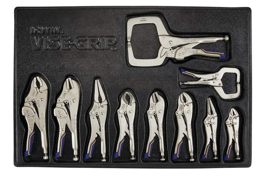 Irwin IRHT82596 Vise-Grip Locking Pliers Fast Release Kit 10-Piece