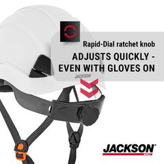 Jackson Safety 20900 CH300 Climbing-Style Hard Hat Non-Vented White