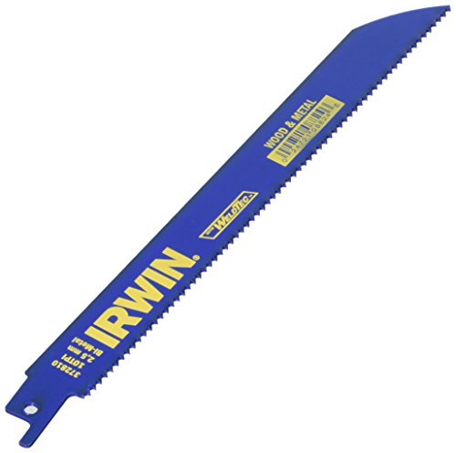 Irwin 372810BB Tools Metal and Wood Cutting Reciprocating Saw Blade 8 Inch 10 TPI 50 Pack