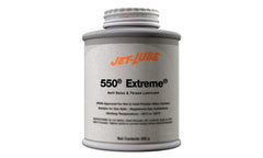 Jet-Lube 47104 550 Extreme Anti-Seize Compound - 1 lb Brush-Top Can Pack of 12