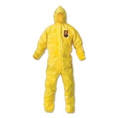 Kimberly-Clark Professional 9814 KleenGuard A70 Chemical Splash Protection Coverall Yellow X-Large Hood