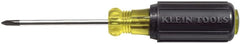 Klein Tools 603-3 #1 Phillips Head Screwdriver 3-Inch Round Shank Cushion Grip Handle