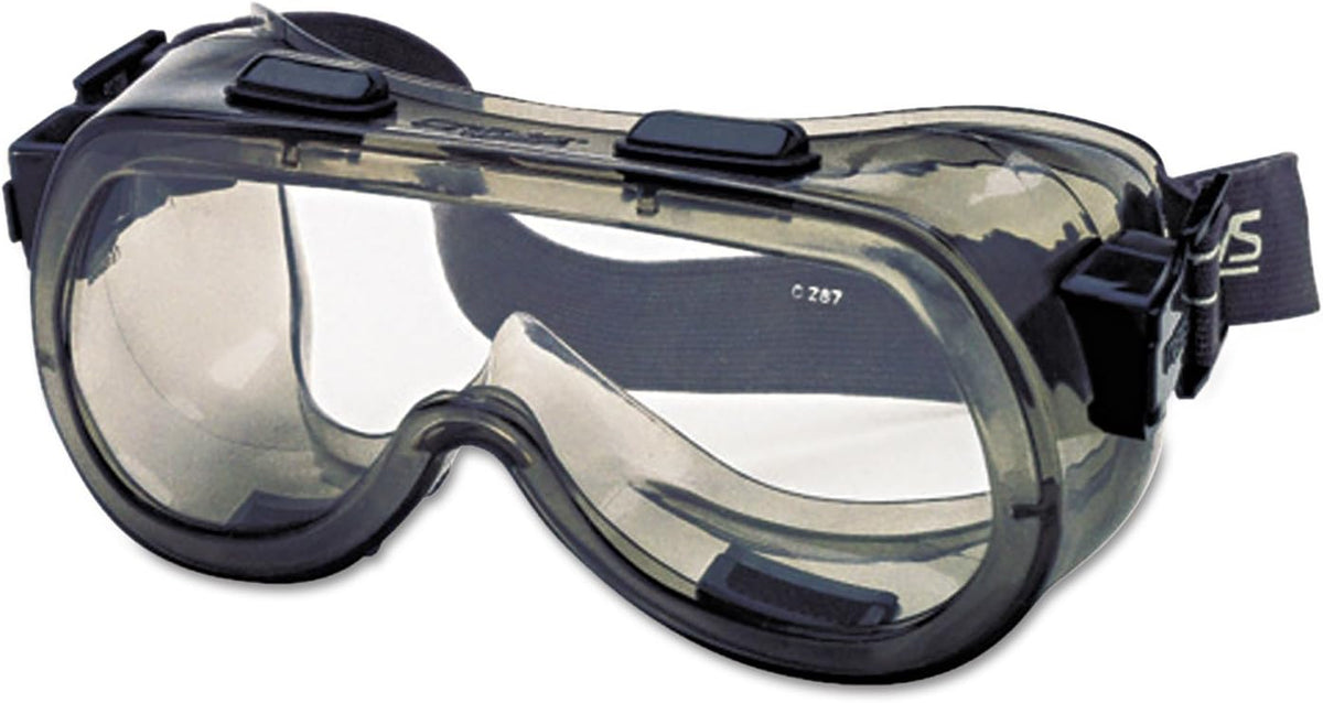 MCR Safety 2400 Verdict Safety Goggles Smoke Frame Clear Lens